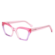 Load image into Gallery viewer, Colorful Transparent Acetate Eyeglasses Women Square Handmade Splicing Glasses Frames Optical Prescription Spectacles VA6007