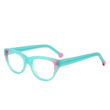 Load image into Gallery viewer, Colorful Transparent Thick Acetate Eyeglasses Women Oval Trend Brand Design Glasses Frame Prescription Spectacles VA6006