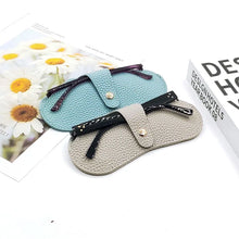 Load image into Gallery viewer, Convenient Anti Pressure PU Leather Sunglasses Storage Bag Spectacle Case Glasses Case Protective Cover Hanging Eyewear Holder