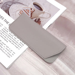 Convenient Anti Pressure PU Leather Sunglasses Storage Bag Spectacle Case Glasses Case Protective Cover Hanging Eyewear Holder
