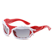 Carica l'immagine nel visualizzatore di Gallery, Cool Futuristic Sunglasses Women Brand Design Irregular Candy Colors Hip Hop Sunglasses Girl Y2K Steampunk 2000'S Goggle