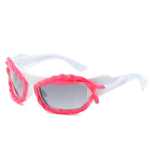 Carica l'immagine nel visualizzatore di Gallery, Cool Futuristic Sunglasses Women Brand Design Irregular Candy Colors Hip Hop Sunglasses Girl Y2K Steampunk 2000'S Goggle