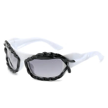 Carica l'immagine nel visualizzatore di Gallery, Cool Futuristic Sunglasses Women Brand Design Irregular Candy Colors Hip Hop Sunglasses Girl Y2K Steampunk 2000'S Goggle
