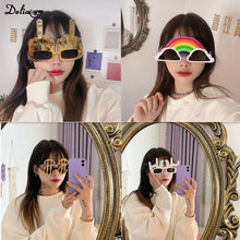 Load image into Gallery viewer, Creative Vertical Middle Finger Glasses Decoration Props Funny Sunglasses Dance Party Performance Selfie Props Glasses