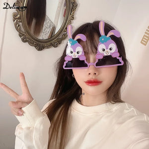 Creative Vertical Middle Finger Glasses Decoration Props Funny Sunglasses Dance Party Performance Selfie Props Glasses