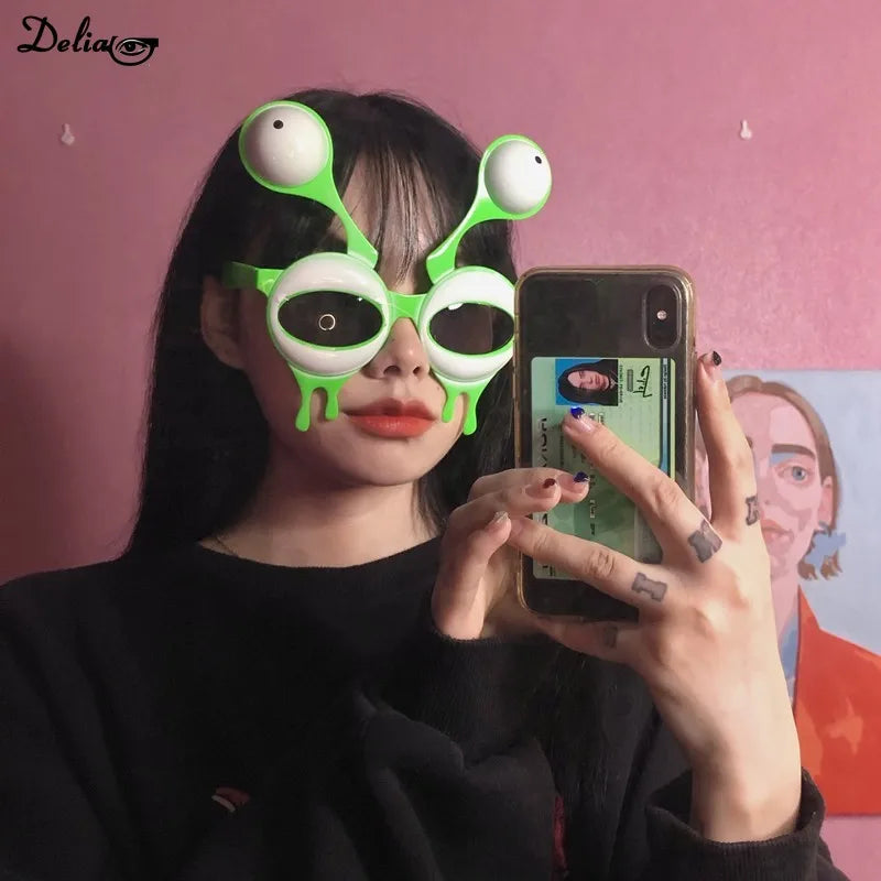 Creative Vertical Middle Finger Glasses Decoration Props Funny Sunglasses Dance Party Performance Selfie Props Glasses