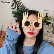 Load image into Gallery viewer, Creative Vertical Middle Finger Glasses Decoration Props Funny Sunglasses Dance Party Performance Selfie Props Glasses