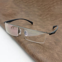 Carica l&#39;immagine nel visualizzatore di Gallery, Cubojue 155mm Oversized Myopia Glasses Male Women Business Eyeglasses Frame Men Anti Blue Light -100 150 200 250 300 Wide Big