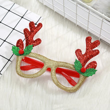 Load image into Gallery viewer, Cute Cartoon Non-woven Fabric Christmas Party Funny Glasses for Kids Women Men Santa Claus Christmas Tree 2024  Year Gift