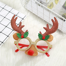 Load image into Gallery viewer, Cute Cartoon Non-woven Fabric Christmas Party Funny Glasses for Kids Women Men Santa Claus Christmas Tree 2024  Year Gift
