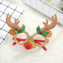 Load image into Gallery viewer, Cute Cartoon Non-woven Fabric Christmas Party Funny Glasses for Kids Women Men Santa Claus Christmas Tree 2024  Year Gift