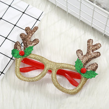 Load image into Gallery viewer, Cute Cartoon Non-woven Fabric Christmas Party Funny Glasses for Kids Women Men Santa Claus Christmas Tree 2024  Year Gift