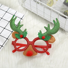 Load image into Gallery viewer, Cute Cartoon Non-woven Fabric Christmas Party Funny Glasses for Kids Women Men Santa Claus Christmas Tree 2024  Year Gift