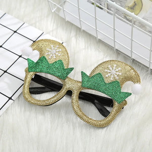 Cute Cartoon Non-woven Fabric Christmas Party Funny Glasses for Kids Women Men Santa Claus Christmas Tree 2024  Year Gift