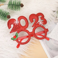 Load image into Gallery viewer, Cute Cartoon Non-woven Fabric Christmas Party Funny Glasses for Kids Women Men Santa Claus Christmas Tree 2024  Year Gift