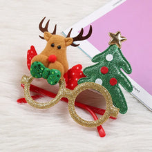 Load image into Gallery viewer, Cute Cartoon Non-woven Fabric Christmas Party Funny Glasses for Kids Women Men Santa Claus Christmas Tree 2024  Year Gift