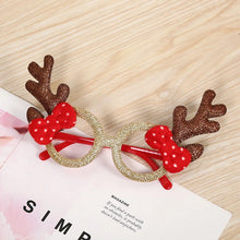 Load image into Gallery viewer, Cute Cartoon Non-woven Fabric Christmas Party Funny Glasses for Kids Women Men Santa Claus Christmas Tree 2024  Year Gift