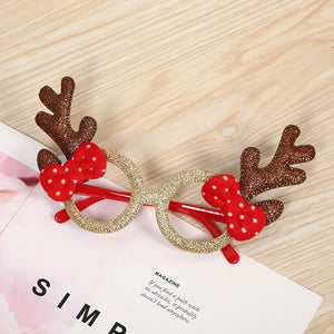 Cute Cartoon Non-woven Fabric Christmas Party Funny Glasses for Kids Women Men Santa Claus Christmas Tree 2024  Year Gift