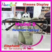 Load image into Gallery viewer, Cute Elephant Eyeglass Sunglasses Eyewear Display Stands Props Store Household Car Decoration CK13 Free Shipping