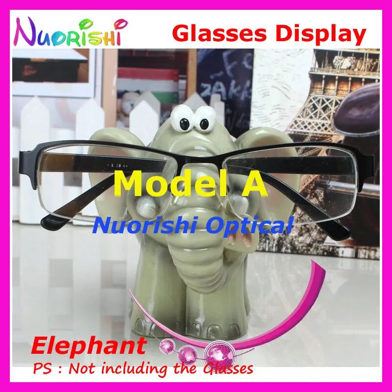 Cute Elephant Eyeglass Sunglasses Eyewear Display Stands Props Store Household Car Decoration CK13 Free Shipping