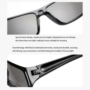 Cycling Sunglasses Women and Men Driving Goggles UV400 Outdoor Sports Hiking Sunglasses Anti-Glare Yellow Night Driving Glasses