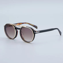 Load image into Gallery viewer, DB High Street Round Flip Sunglasses Men Classical Acetate Handmade Designer Eyeglasses Luxury Brand Original Women Eyewear
