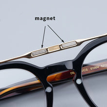Load image into Gallery viewer, DB High Street Round Flip Sunglasses Men Classical Acetate Handmade Designer Eyeglasses Luxury Brand Original Women Eyewear