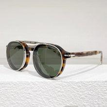 Load image into Gallery viewer, DB High Street Round Flip Sunglasses Men Classical Acetate Handmade Designer Eyeglasses Luxury Brand Original Women Eyewear