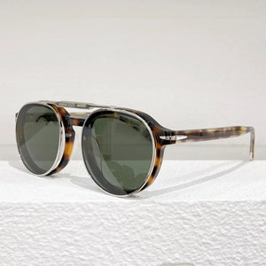 DB High Street Round Flip Sunglasses Men Classical Acetate Handmade Designer Eyeglasses Luxury Brand Original Women Eyewear