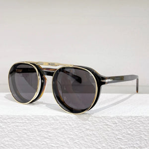 DB High Street Round Flip Sunglasses Men Classical Acetate Handmade Designer Eyeglasses Luxury Brand Original Women Eyewear