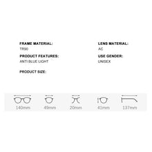 Load image into Gallery viewer, DDDLONG Thin-edged Prescription Blue-ray Eyeglasses Myopia Glasses Frame Customizable Lenses For Women And Men Eyewear D247