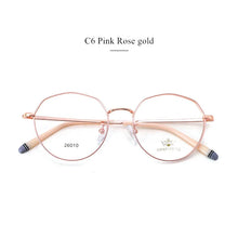 Load image into Gallery viewer, DESIGN Men Titanium Alloy Glasses Frame Women Round Eyewear  Male  Ultralight Eye Myopia Prescription Eyeglasses