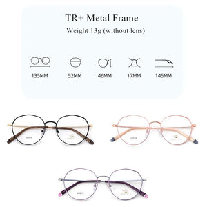 DESIGN Men Titanium Alloy Glasses Frame Women Round Eyewear  Male  Ultralight Eye Myopia Prescription Eyeglasses