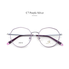 Load image into Gallery viewer, DESIGN Men Titanium Alloy Glasses Frame Women Round Eyewear  Male  Ultralight Eye Myopia Prescription Eyeglasses