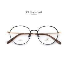 Load image into Gallery viewer, DESIGN Men Titanium Alloy Glasses Frame Women Round Eyewear  Male  Ultralight Eye Myopia Prescription Eyeglasses