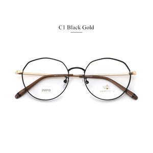 DESIGN Men Titanium Alloy Glasses Frame Women Round Eyewear  Male  Ultralight Eye Myopia Prescription Eyeglasses