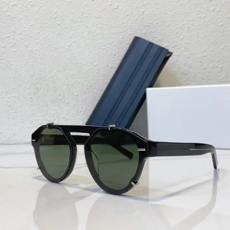 DION Luxury Brand  Acetate Fiber Pilot Men's Sunglasses  Futurism Glasses High Quality Women Hot Style Oval Eyeglasses