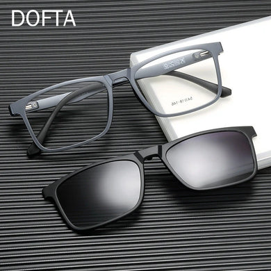 DOFTA  Ultra Light Magnetic Sunglasses TR90 Square Retro Optical Eyeglasses Frames Men Prescription Glasses Frame Women 5935