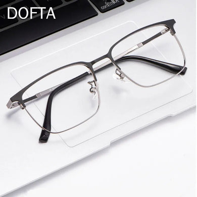 DOFTA Optical Glasses Frame Men Ultralight β Titanium Square Male Full  Myopia Prescription Eyeglasses Frames Eyewear 5262