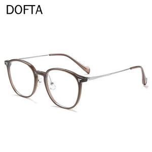DOFTA Optical Prescription Glasses Frame Women Ultra-light TR90 Alloy Eyewear Men Retro Round Myopia Hyperopia Eyeglasses Frame