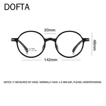 Load image into Gallery viewer, DOFTA Round Optical Myopia Glasses Frame Men TR Prescription Eyeglasses Frame Women Vintage Eyewear 5960