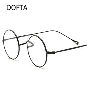DOFTA Titanium Glasses Frame Men Vintage Round Myopia Optical Prescription Eyeglasses Women  Retro Eyewear 5503