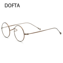 Load image into Gallery viewer, DOFTA Titanium Glasses Frame Men Vintage Round Myopia Optical Prescription Eyeglasses Women  Retro Eyewear 5503