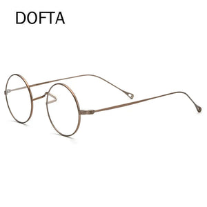 DOFTA Titanium Glasses Frame Men Vintage Round Myopia Optical Prescription Eyeglasses Women  Retro Eyewear 5503