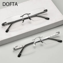 Load image into Gallery viewer, DOFTA Titanium Rimless Glasses Frame Men Square Prescription Frameless Eyeglasses Women Optical  Eyewear 5882