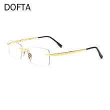 Load image into Gallery viewer, DOFTA Titanium Rimless Glasses Frame Men Square Prescription Frameless Eyeglasses Women Optical  Eyewear 5882