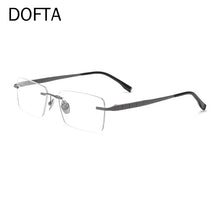 Load image into Gallery viewer, DOFTA Titanium Rimless Glasses Frame Men Square Prescription Frameless Eyeglasses Women Optical  Eyewear 5882