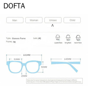 DOFTA Vintage Glasses Grame Women Ultralight TR 90 Optical Glasses Frame Men Myopia Prescription Eyeglasses Computer Glasse 5295