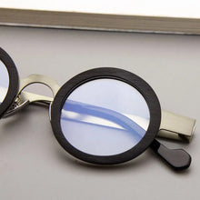 Carica l&#39;immagine nel visualizzatore di Gallery, DSV06 produttore giapponese di qualità montatura per occhiali miopia con montatura rotonda retrò, specchio a luce piatta in metallo artistico maschile e femminile