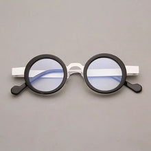 Carica l&#39;immagine nel visualizzatore di Gallery, DSV06 produttore giapponese di qualità montatura per occhiali miopia con montatura rotonda retrò, specchio a luce piatta in metallo artistico maschile e femminile